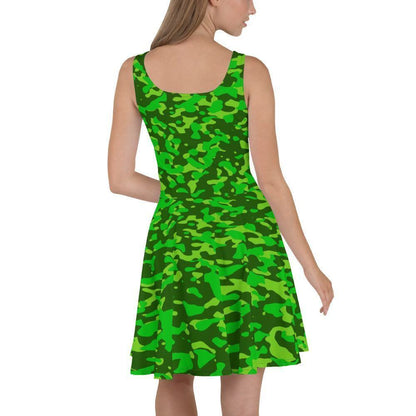 Lime Green Camouflage Skater Kleid Skater Kleid 61.99 ausgestellt, ausgestellter, camo, camouflage, Dame, Damen, Elastan, Frau, Frauen, Freizeit, Glatter, green, grün, Kleid, lime, Mitte, mittellanger, Muster, Nähte, Overlock, Pattern, Polyester, Rock, Saum, schmeichelhaft, Skater, Sport, Stoff, trendy, Weiblich, wühlfühlend, Überdeck JLR Design