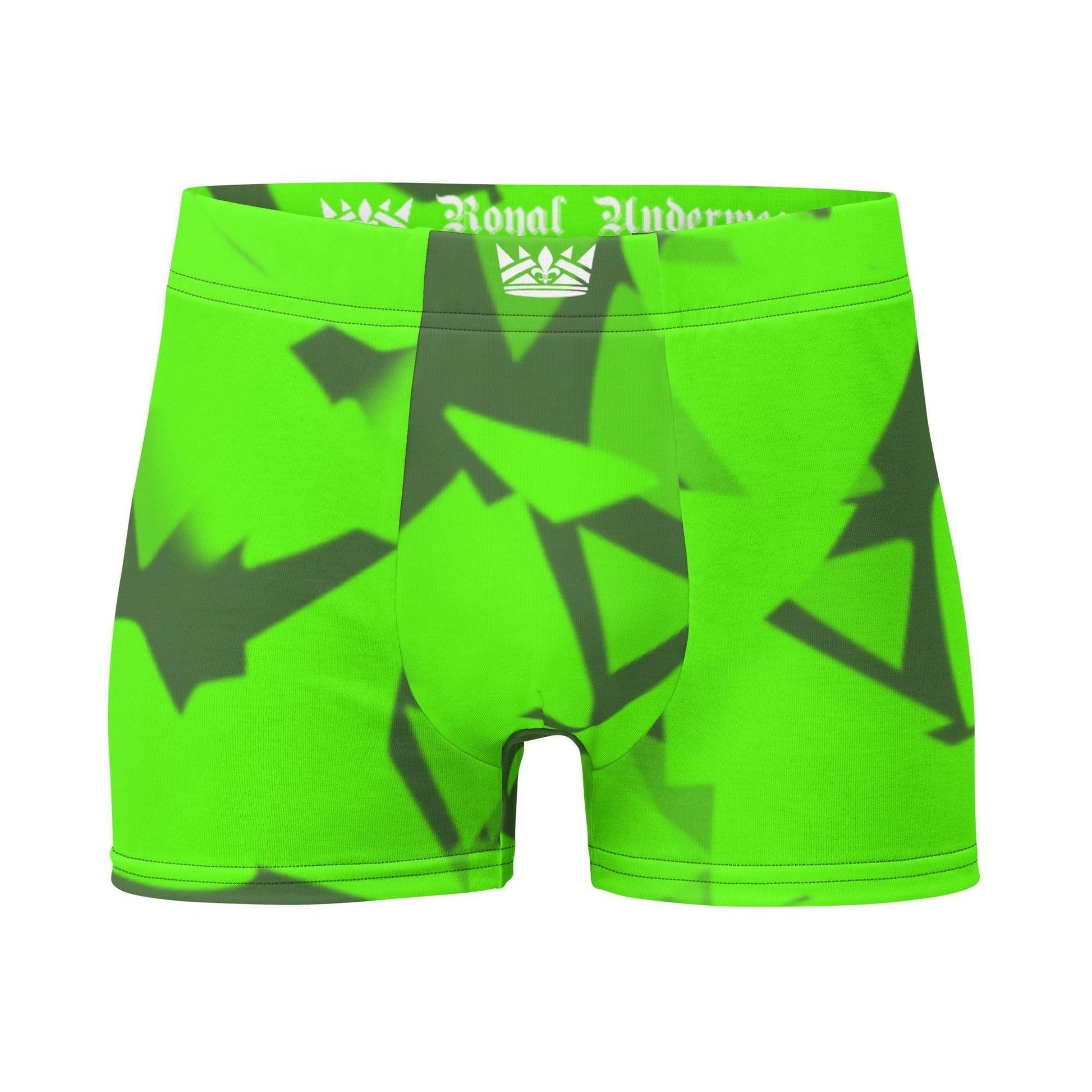Lime Green Pattern Royal Underwear Boxershorts -- Lime Green Pattern Royal Underwear Boxershorts - undefined Boxershorts | JLR Design