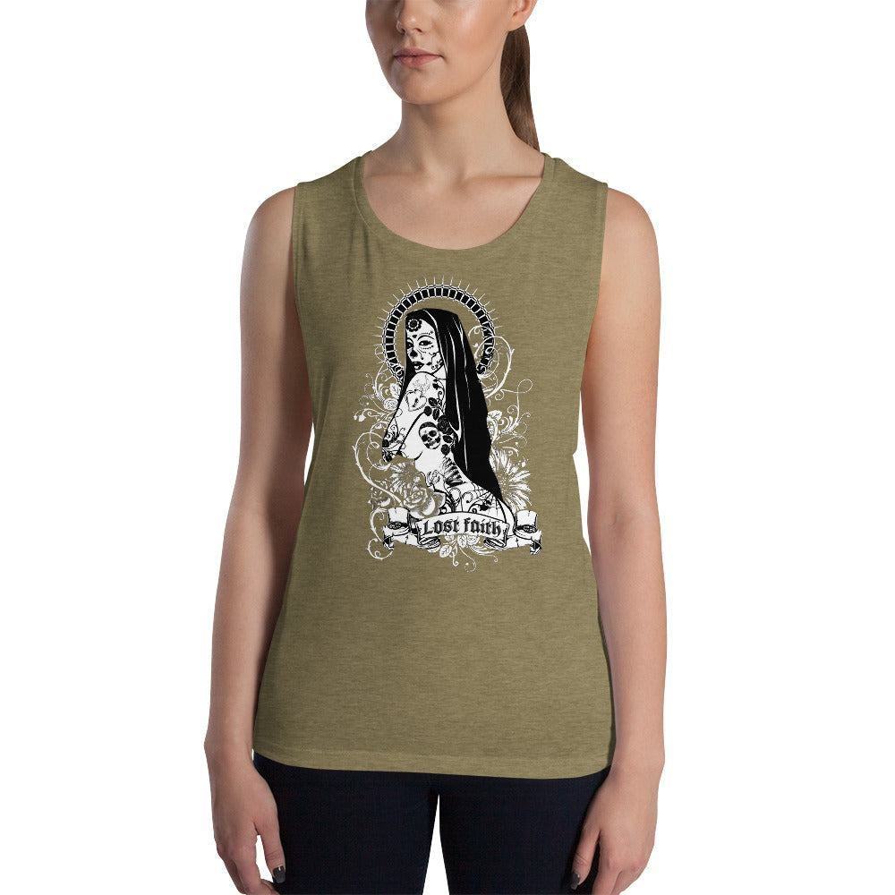 Lost Faith Damen Tank Top Tank Top 44.99 aktiv, angenehmes, atmungsaktiv, Ausschnitt, betont, Bewegungsfreiheit, breite, Damen, enganliegend, Farben, Fashion, Figur, Fitness, Frauen, Gym, Look, Mode, Muscle, Must-have, Outfit, Polyester, Sommer, Style, Tank, Top, Tragegefühl, Training, Träger, verschiedene, Viskose JLR Design