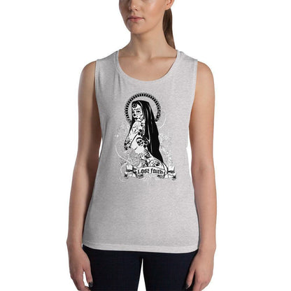 Lost Faith Damen Tank Top Tank Top 44.99 aktiv, angenehmes, atmungsaktiv, Ausschnitt, betont, Bewegungsfreiheit, breite, Damen, enganliegend, Farben, Fashion, Figur, Fitness, Frauen, Gym, Look, Mode, Muscle, Must-have, Outfit, Polyester, Sommer, Style, Tank, Top, Tragegefühl, Training, Träger, verschiedene, Viskose JLR Design