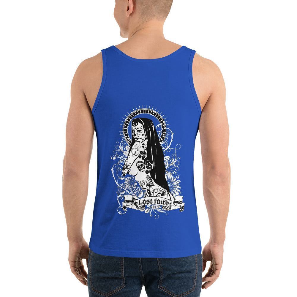 Lost Faith Herren Tank Top Tank Top 44.99 Aktivität, atmungsaktiv, Baumwolle, bequem, Bewegungsfreiheit, Blend, Damen, Design, Fashion, Fitness, Fitnessstudio, Gy, Herren, hochwertige, körperbetonte, Materialien, Mode, Muskeln, Passform, Seitennähte, Sport, Style, Tank, Top, Tragegefühl, Training, Tri, Unisex, Viskose JLR Design