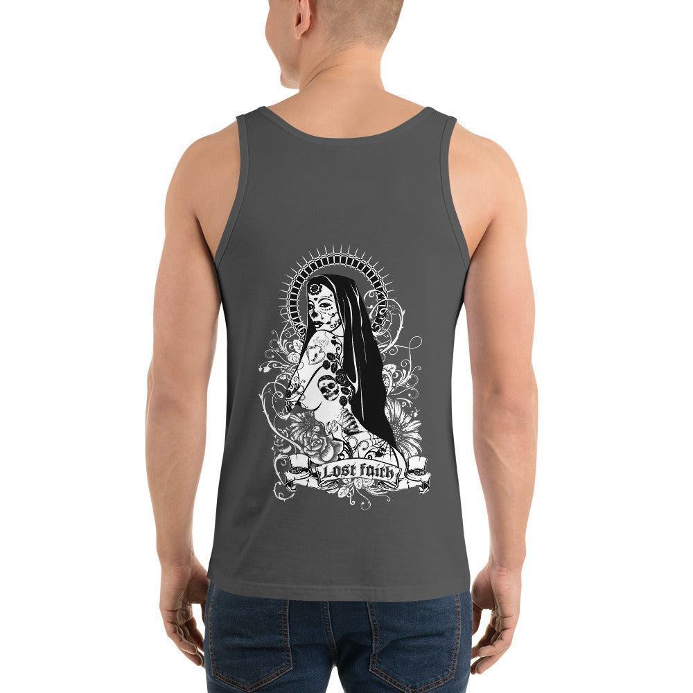 Lost Faith Herren Tank Top Tank Top 44.99 Aktivität, atmungsaktiv, Baumwolle, bequem, Bewegungsfreiheit, Blend, Damen, Design, Fashion, Fitness, Fitnessstudio, Gy, Herren, hochwertige, körperbetonte, Materialien, Mode, Muskeln, Passform, Seitennähte, Sport, Style, Tank, Top, Tragegefühl, Training, Tri, Unisex, Viskose JLR Design