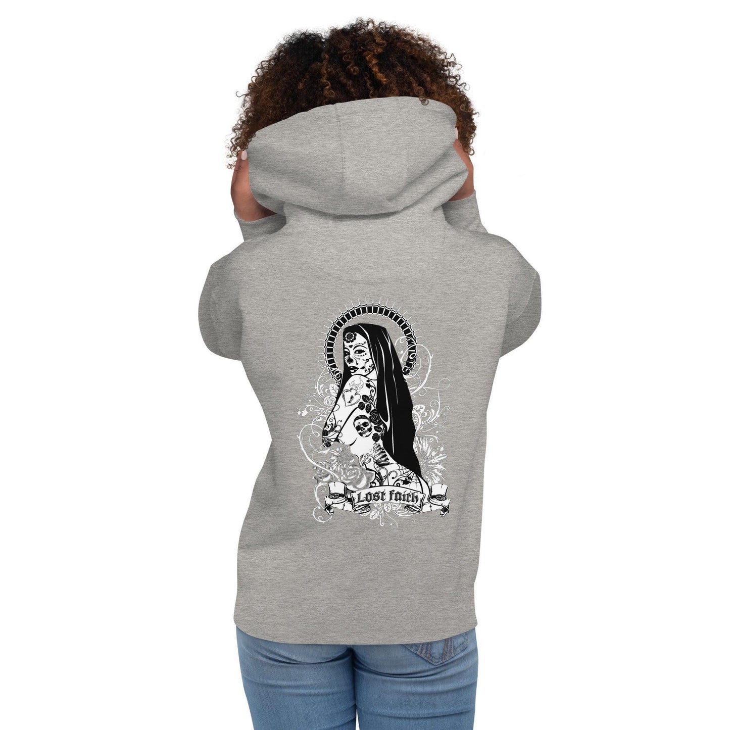 Lost Faith Hoodie Hoodie 49.99 angenehm, Außenseite, Baumwolle, Bündchen, Damen, Design, elastische, Faith, Fashion, Frau, Freizeitaktivitäten, gemütlich, Haut, Herren, Hoodie, ideal, Kapuzenpullover, Komfort, Kängurutasche, Lost, lässige, Mann, Material, Mode, optimaler, Passform, Streetwear, Style, stylisch, Unisex, weiches JLR Design