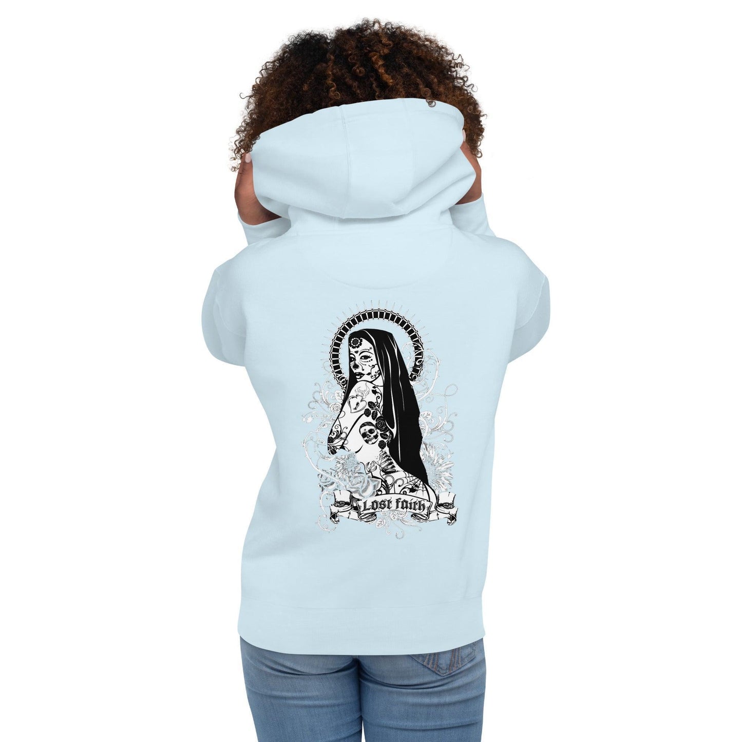 Lost Faith Hoodie Hoodie 49.99 angenehm, Außenseite, Baumwolle, Bündchen, Damen, Design, elastische, Faith, Fashion, Frau, Freizeitaktivitäten, gemütlich, Haut, Herren, Hoodie, ideal, Kapuzenpullover, Komfort, Kängurutasche, Lost, lässige, Mann, Material, Mode, optimaler, Passform, Streetwear, Style, stylisch, Unisex, weiches JLR Design