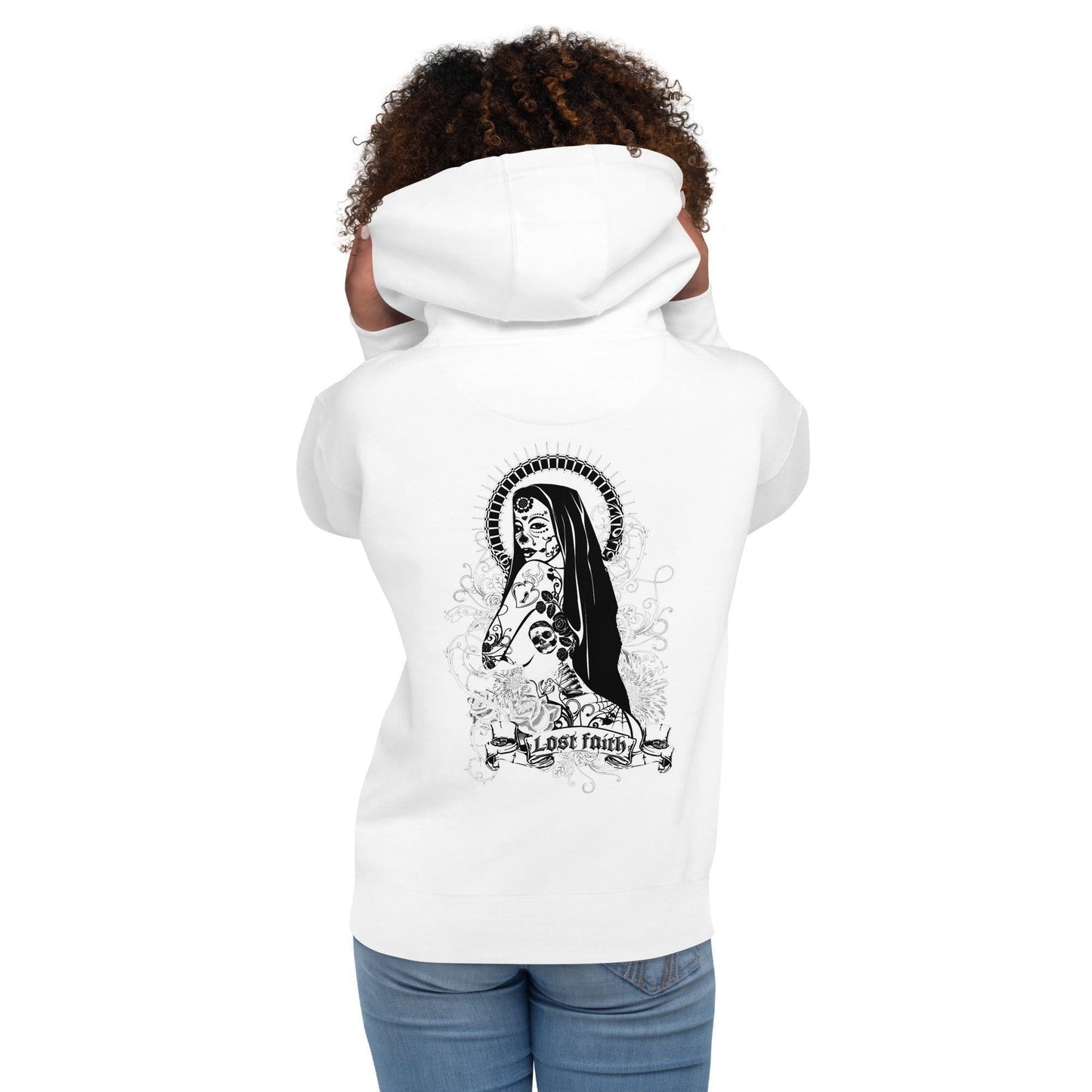 Lost Faith Hoodie Hoodie 49.99 angenehm, Außenseite, Baumwolle, Bündchen, Damen, Design, elastische, Faith, Fashion, Frau, Freizeitaktivitäten, gemütlich, Haut, Herren, Hoodie, ideal, Kapuzenpullover, Komfort, Kängurutasche, Lost, lässige, Mann, Material, Mode, optimaler, Passform, Streetwear, Style, stylisch, Unisex, weiches JLR Design