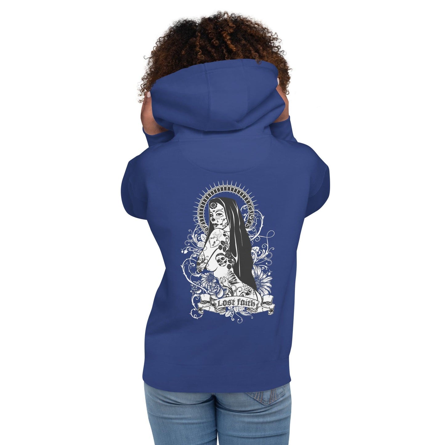 Lost Faith Hoodie Hoodie 49.99 angenehm, Außenseite, Baumwolle, Bündchen, Damen, Design, elastische, Faith, Fashion, Frau, Freizeitaktivitäten, gemütlich, Haut, Herren, Hoodie, ideal, Kapuzenpullover, Komfort, Kängurutasche, Lost, lässige, Mann, Material, Mode, optimaler, Passform, Streetwear, Style, stylisch, Unisex, weiches JLR Design