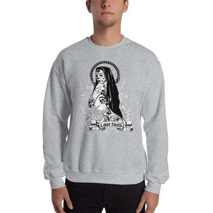 Lost Faith Pullover Pullover 39.99 Allrounder, angenehmes, Baumwolle, Begleiter, Damen, Design, doppelnaht, Faith, feingesticktes, Fleece, Frau, hergestellt, Herren, hochwertige, kalte, Kleiderschrank, kombinieren, kuschelig, Lost, lässiger, Mann, Outfit, Polyester, Pullover, Rippausschnitt, Saum, Schnitt, Tage, Trageerlebnis, Tragegefühl, vielseitig, warm, zeitloses, Ärmelbündchen JLR Design