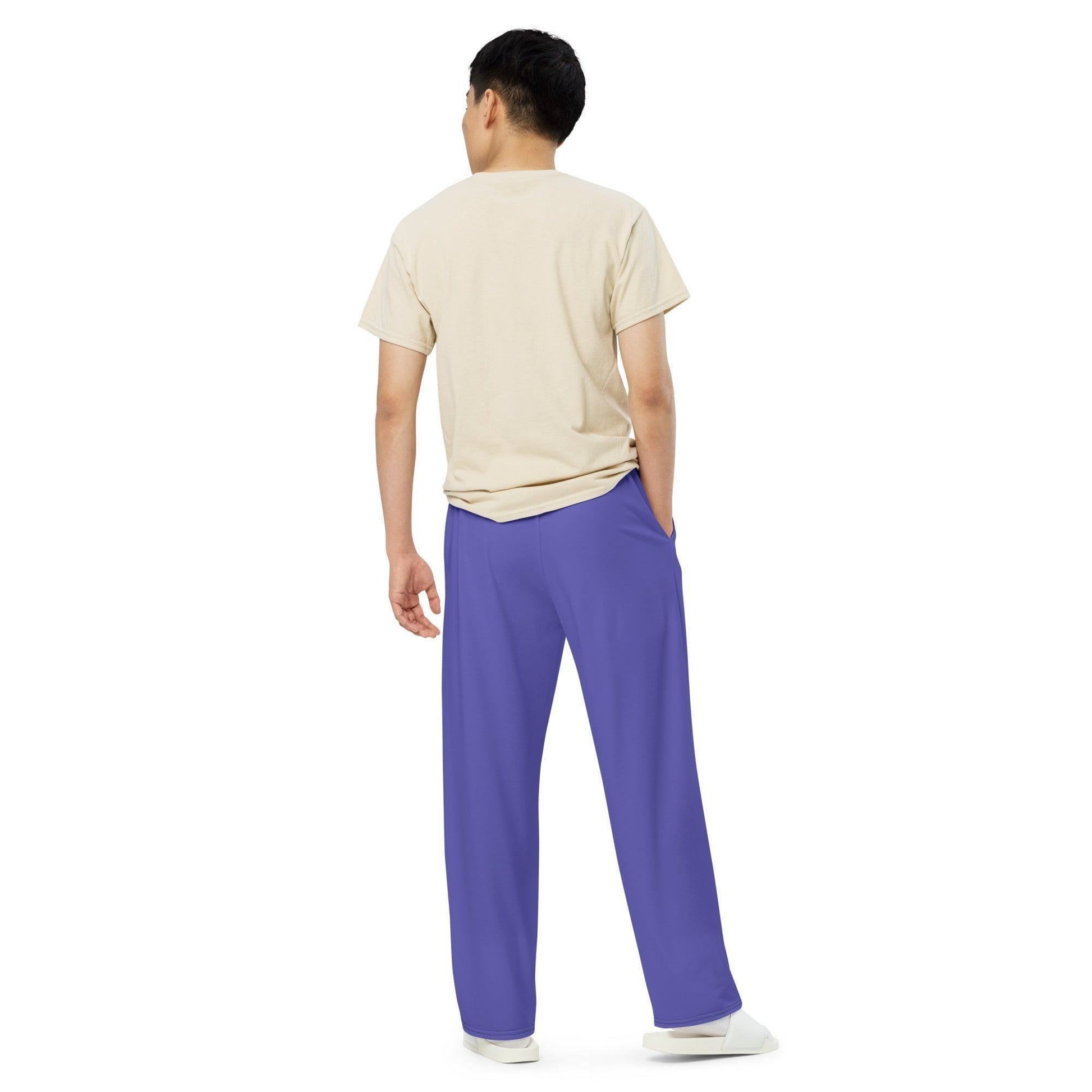 Medium Slate Blue Hose mit weitem Bein -- Medium Slate Blue Hose mit weitem Bein - undefined Hose mit weitem Bein | JLR Design