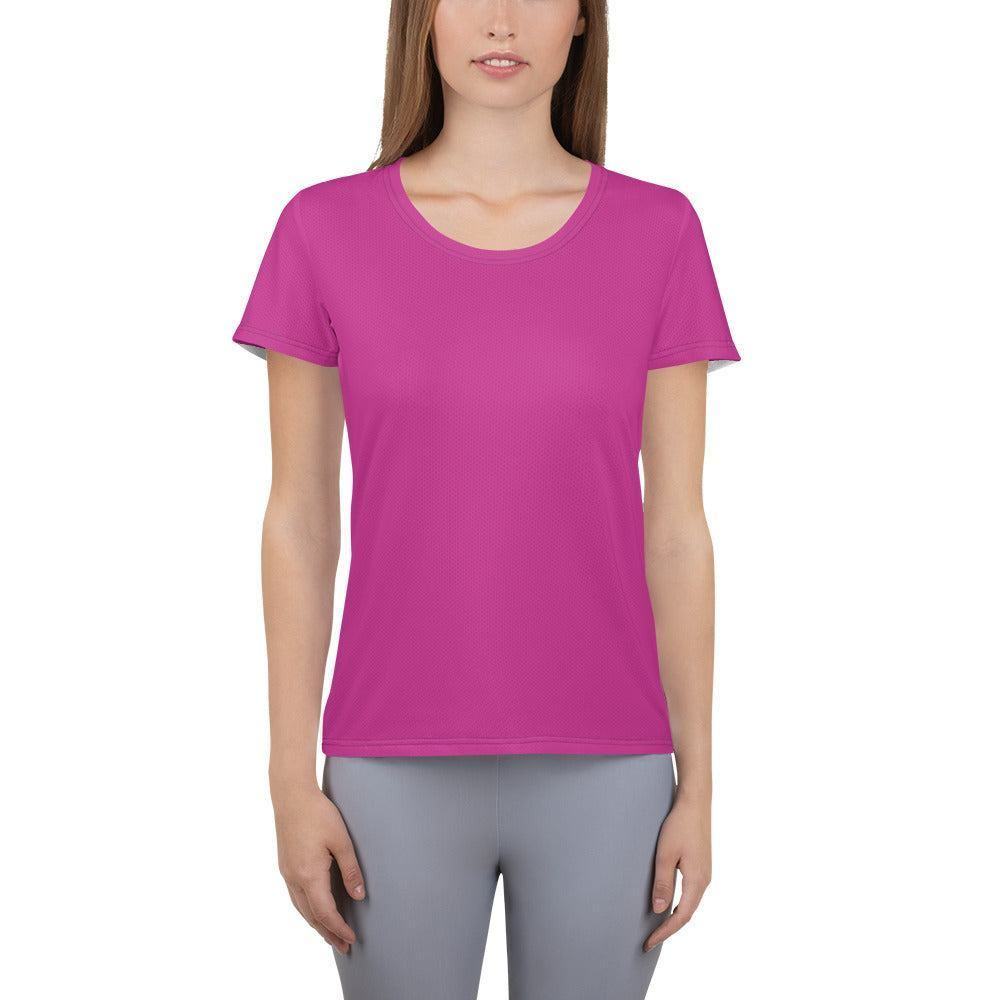 Mittleres Rot Violette Sport T-Shirt für Damen -- Mittleres Rot Violette Sport T-Shirt für Damen - XS Sport T-Shirt | JLR Design