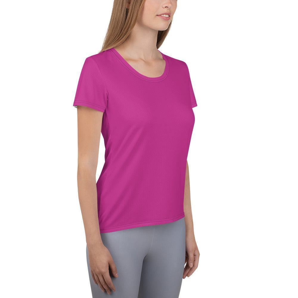 Mittleres Rot Violette Sport T-Shirt für Damen -- Mittleres Rot Violette Sport T-Shirt für Damen - XS Sport T-Shirt | JLR Design