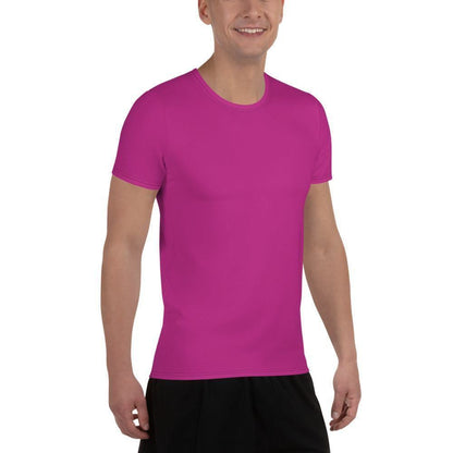 Mittleres Rot Violettes Sport T-Shirt für Herren -- Mittleres Rot Violettes Sport T-Shirt für Herren - XS Sport T-Shirt | JLR Design