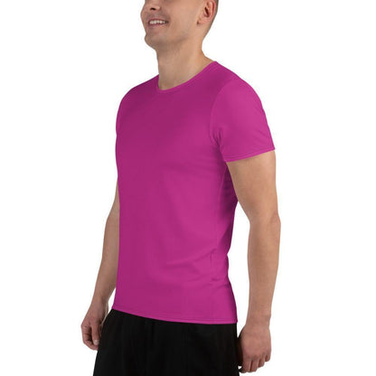 Mittleres Rot Violettes Sport T-Shirt für Herren -- Mittleres Rot Violettes Sport T-Shirt für Herren - XS Sport T-Shirt | JLR Design