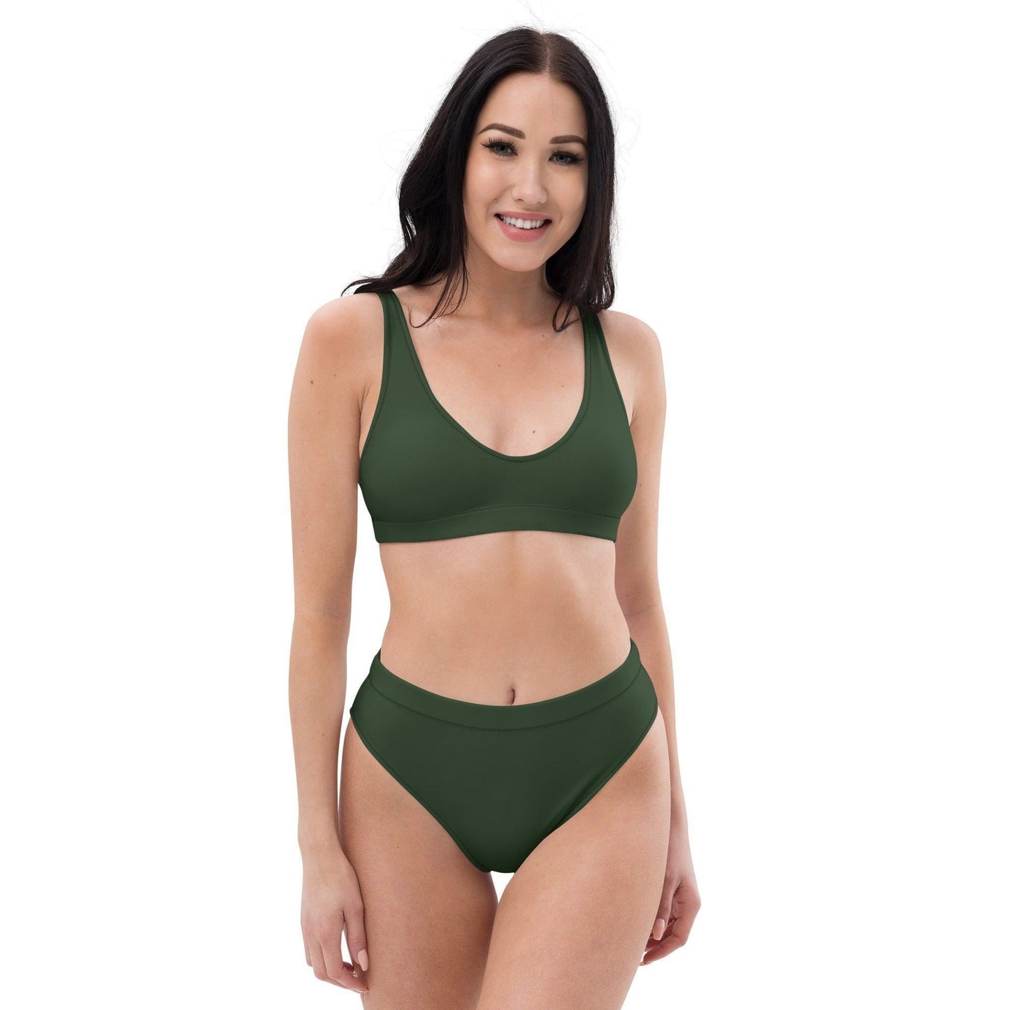 Myrte High Waist Bikini Bikini 49.99 Bikini, Design, einfarbig, Einlagen, Elastan, Fashion, green, GRS, grün, High, Mode, myrte, Passform, Polyester, Style, UPF50, Waist, zweilagig, zweitilig, Ökotex JLR Design