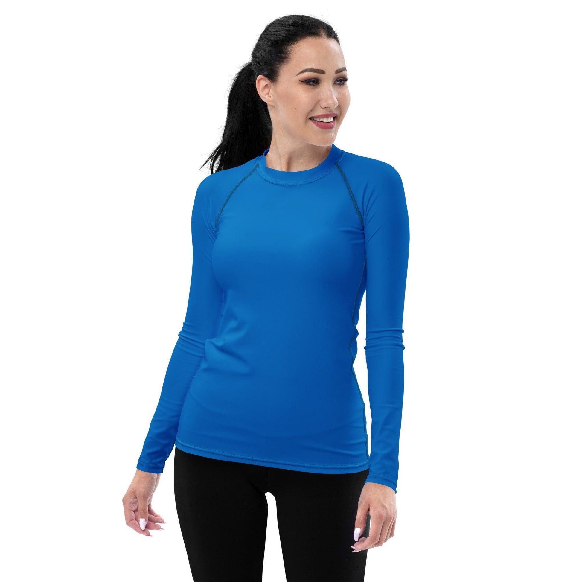 Navy Blue Damen Rash Guard Rash Guard 54.99 4-Wege, Atmungsaktiv, Badebekleidung, bequem, blau, blue, einfarbig, Elastan, Feminin, Flachnaht, Guard, Hautschutz, Kompression, Langarm, Langarmshirt, Männermode, Navy, Outdoor, Polyester, Rash, Sand, Schwimmen, Sonnenschutz, Sportbekleidung, Strandmode, Stretchstoff, Surfen, trocknend, Wassersport, Wind JLR Design