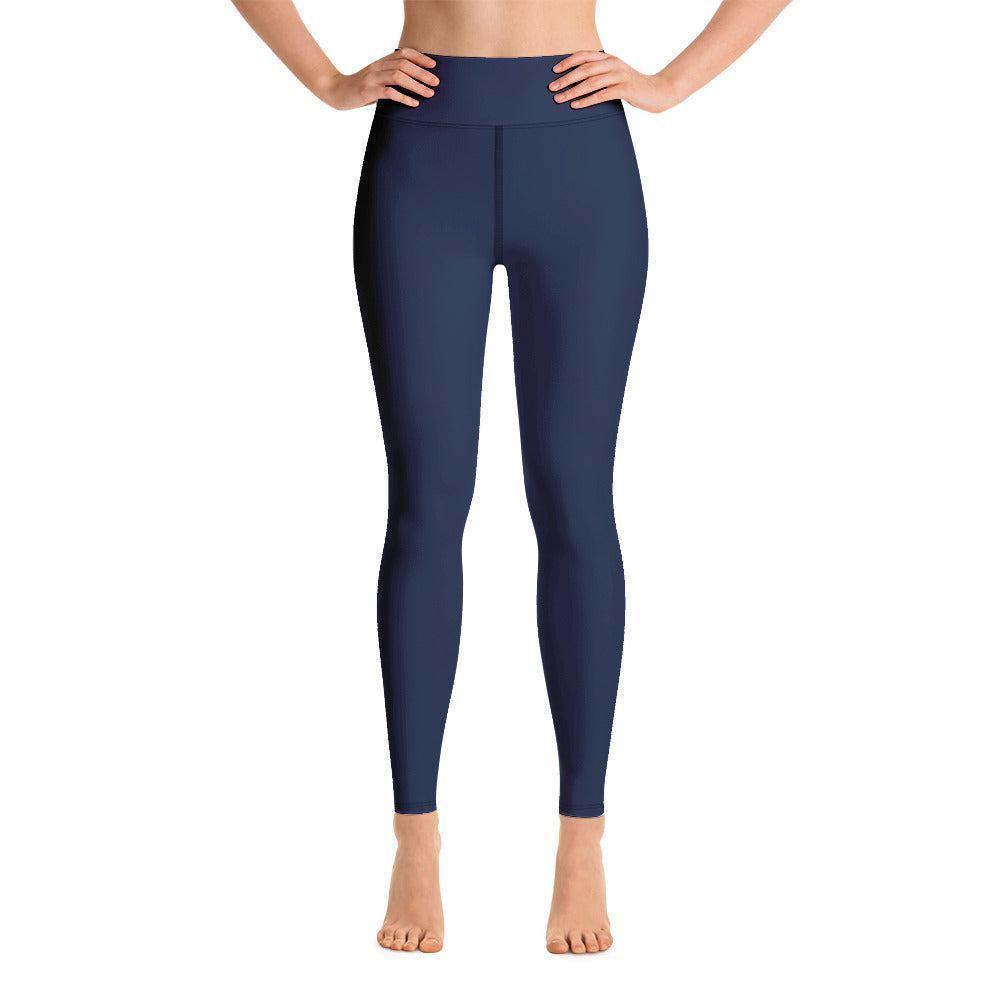 Navy Damen Yoga Leggings Yoga Leggings 54.99 atmungsaktiv, blau, blue, Damen, einfarbig, Elastan, Fitness, Flexibilität, fließend, gleiten, Gummizug, High, Hüftbewegungen, kompression, Leggings, Mikrofasergarn, Navy, Polyester, Posen, Schutzfaktor, Sport, Stretch, Studio, stylisch, UV, Vier-Wege-Stretch, Waist, Yoga JLR Design