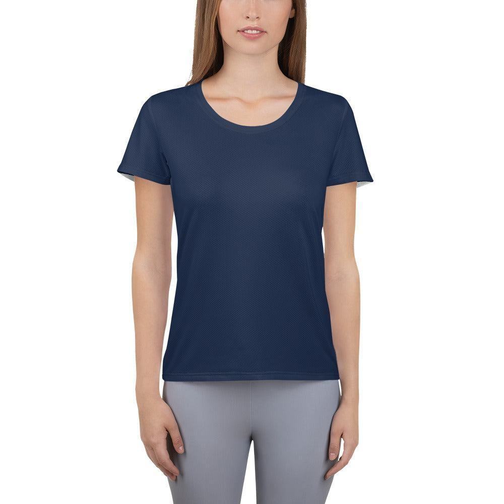 Navy Sport-T-Shirt für Damen -- Navy Sport-T-Shirt für Damen - XS Sport T-Shirt | JLR Design