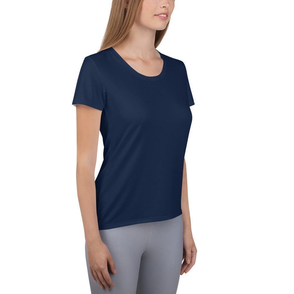 Navy Sport-T-Shirt für Damen -- Navy Sport-T-Shirt für Damen - XS Sport T-Shirt | JLR Design