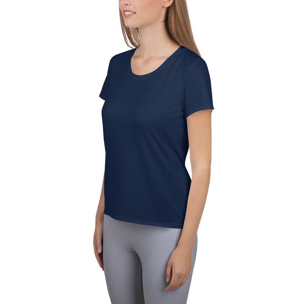 Navy Sport-T-Shirt für Damen -- Navy Sport-T-Shirt für Damen - XS Sport T-Shirt | JLR Design