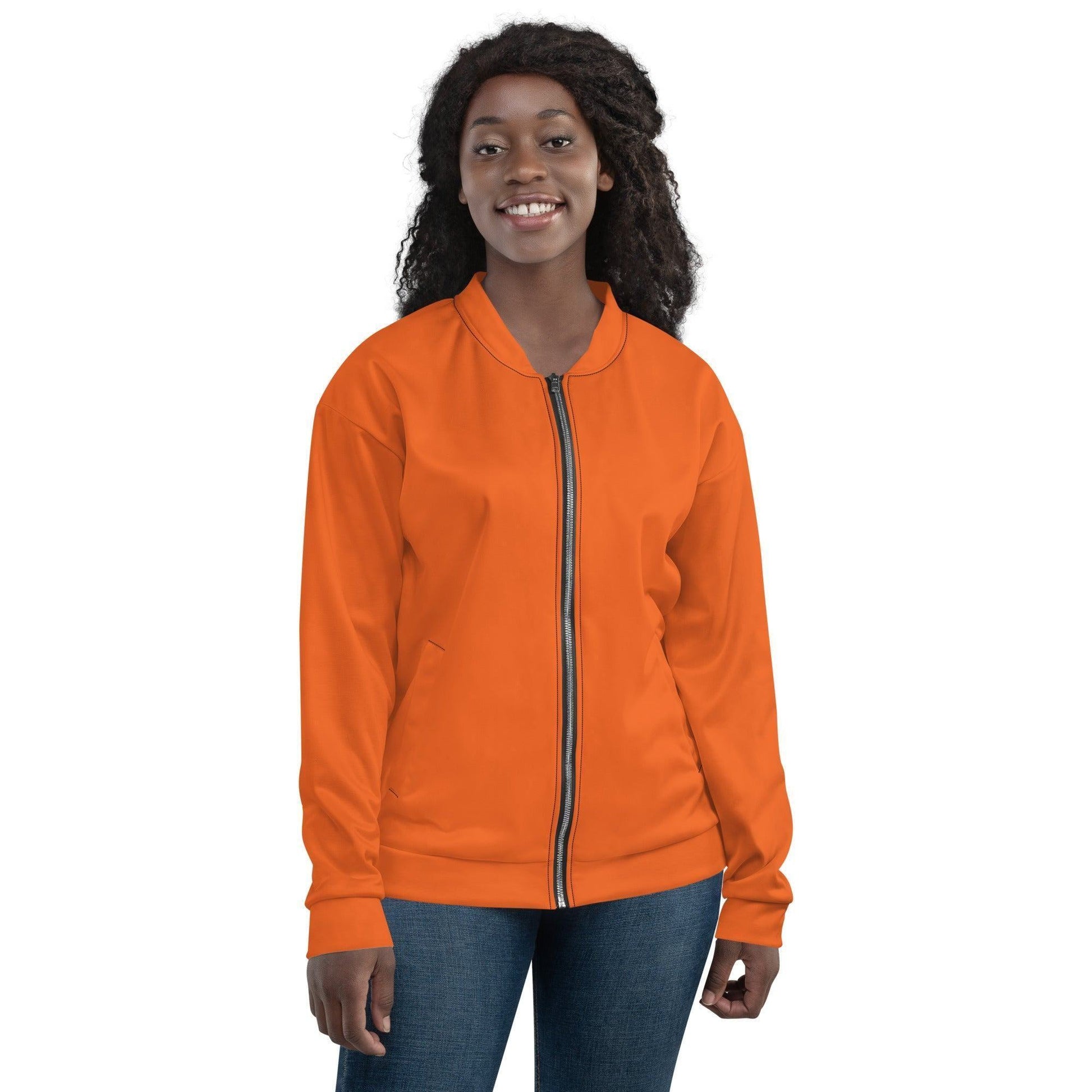 Orange Bomberjacke Bomberjacke 74.99 abgesetzte, Begleiter, Bomberjacke, casual, Damen, elastische, Fleece, Frau, gebürstetem, Have, Herren, Innenseite, Kleidungsstück, Mann, Must, Nackenband, Orange, Outfit, Passform, Polyester, praktisch, Reißverschluss, robustes, Silbener, stilvoll, Stoff, streetwear, Taille, Taschen, Unisex, vielseitiger, YKK, Überwendlichnähte JLR Design