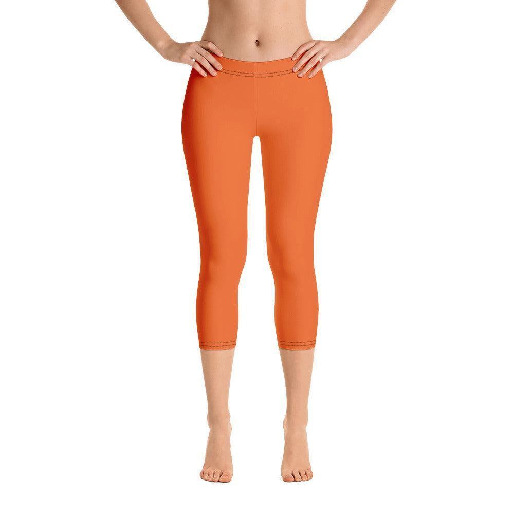 Orange Damen Capri Leggings Capri Leggings 49.99 Alltag, bequem, Capri, Damen, Design, einfarbig, Elastan, enganliegend, entspannen, Leggings, Mikrofasergarn, Mode, modisch, Orange, Outdoor, Passform, Polyester, Sport, Stil, Style, USF50, verkürzt, vielseitig, Vier-Wege-Stretch JLR Design