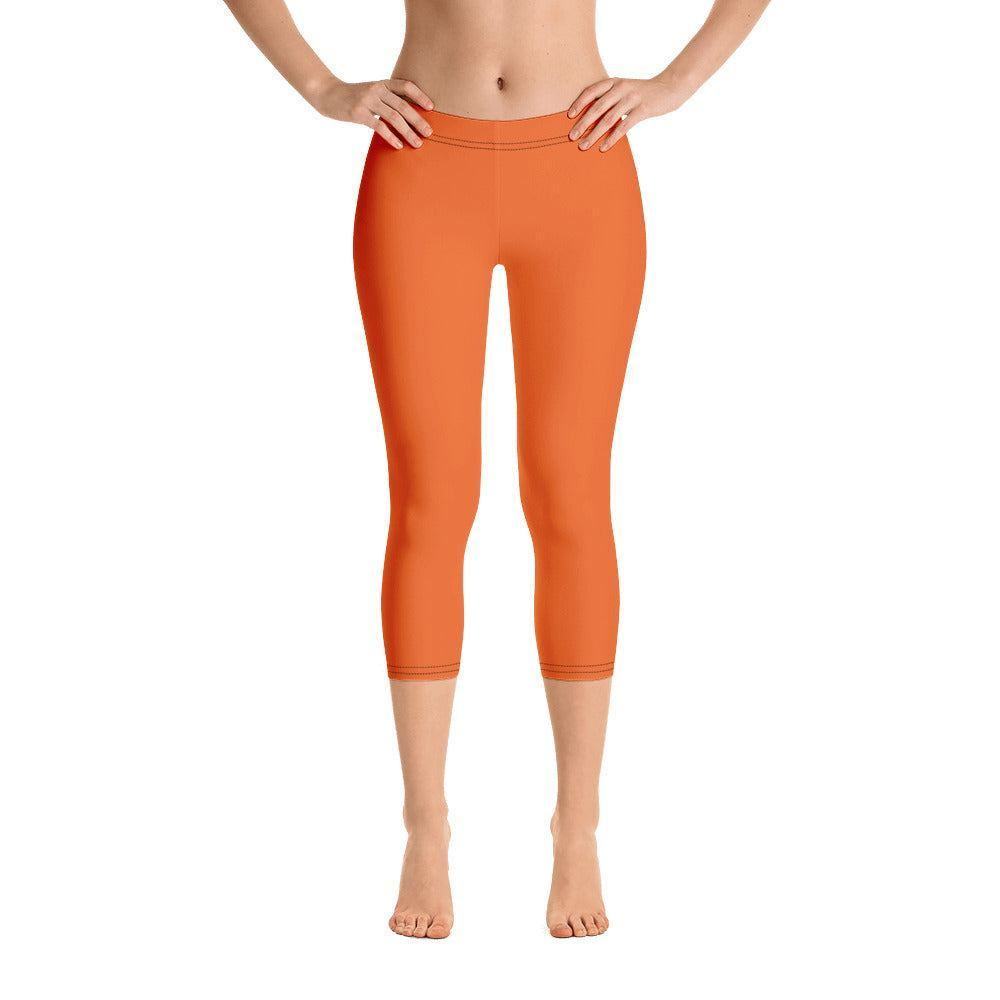 Orange Damen Capri Leggings -- Orange Damen Capri Leggings - undefined Capri Leggings | JLR Design