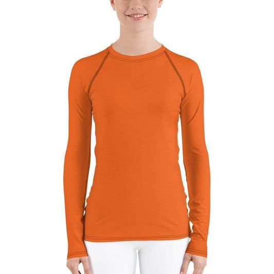 Orange Damen Rash Guard Rash Guard 54.99 4-Wege, Atmungsaktiv, Badebekleidung, bequem, einfarbig, Elastan, Feminin, Flachnaht, Guard, Hautschutz, Kompression, Langarm, Langarmshirt, Männermode, orange, Outdoor, Polyester, Rash, Sand, Schwimmen, Sonnenschutz, Sportbekleidung, Strandmode, Stretchstoff, Surfen, trocknend, Wassersport, Wind JLR Design