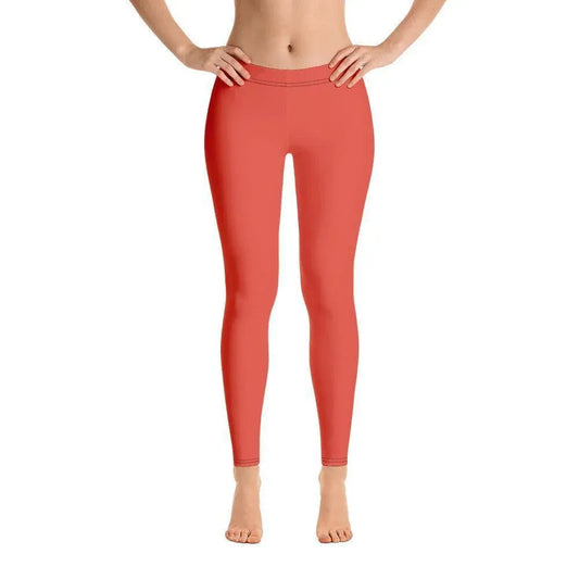 Orange Red Damen Leggings Leggings JLR Design