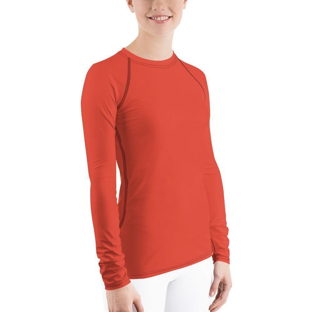 Orange Red Damen Rash Guard Rash Guard JLR Design