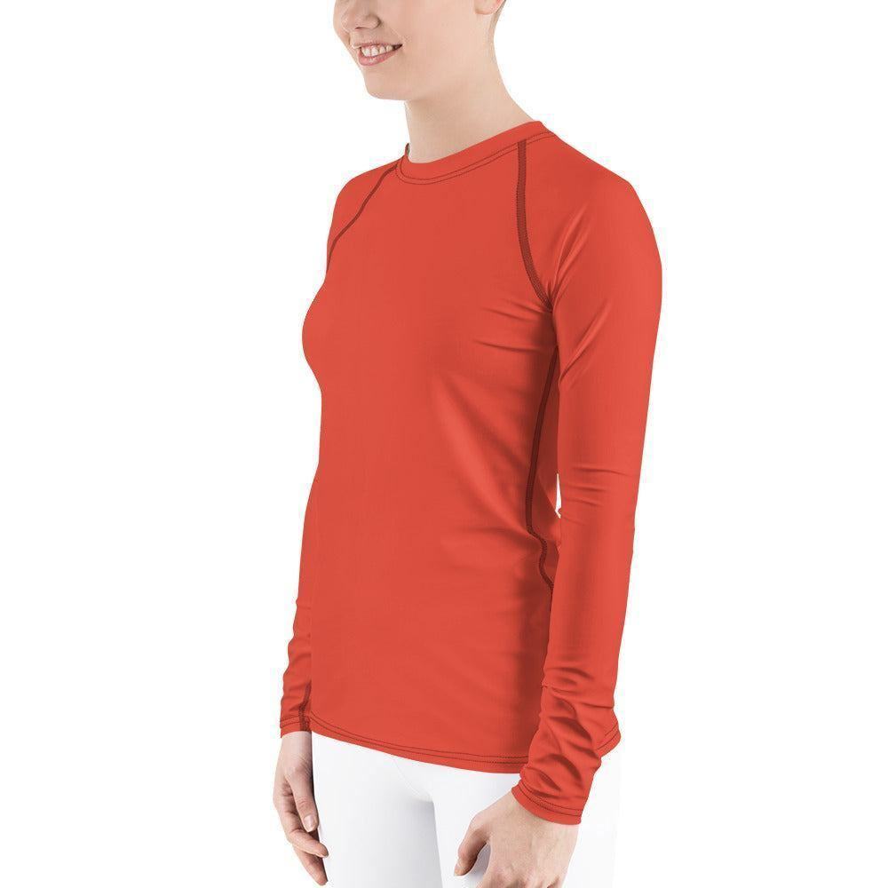 Orange Red Damen Rash Guard Rash Guard JLR Design
