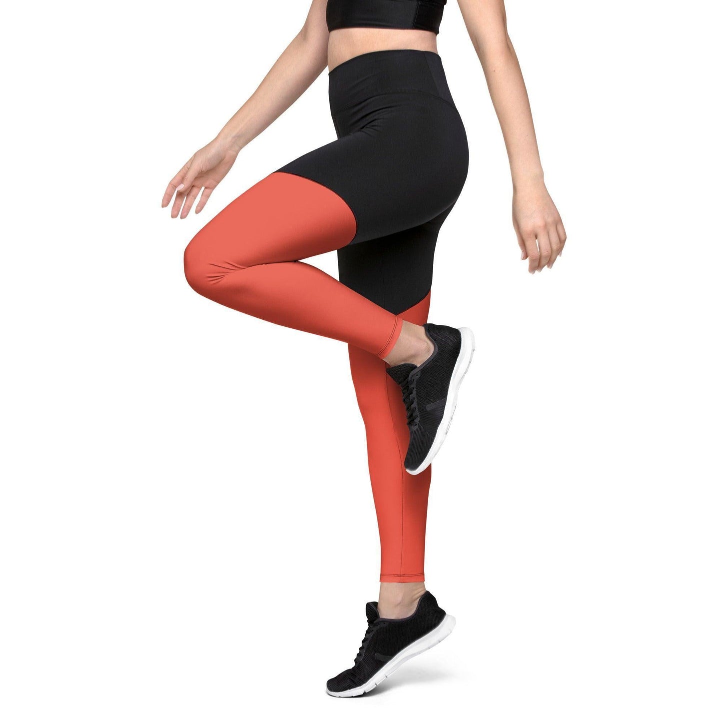 Orange Red Damen Sport Leggings -- Orange Red Damen Sport Leggings - undefined Sport Leggings | JLR Design
