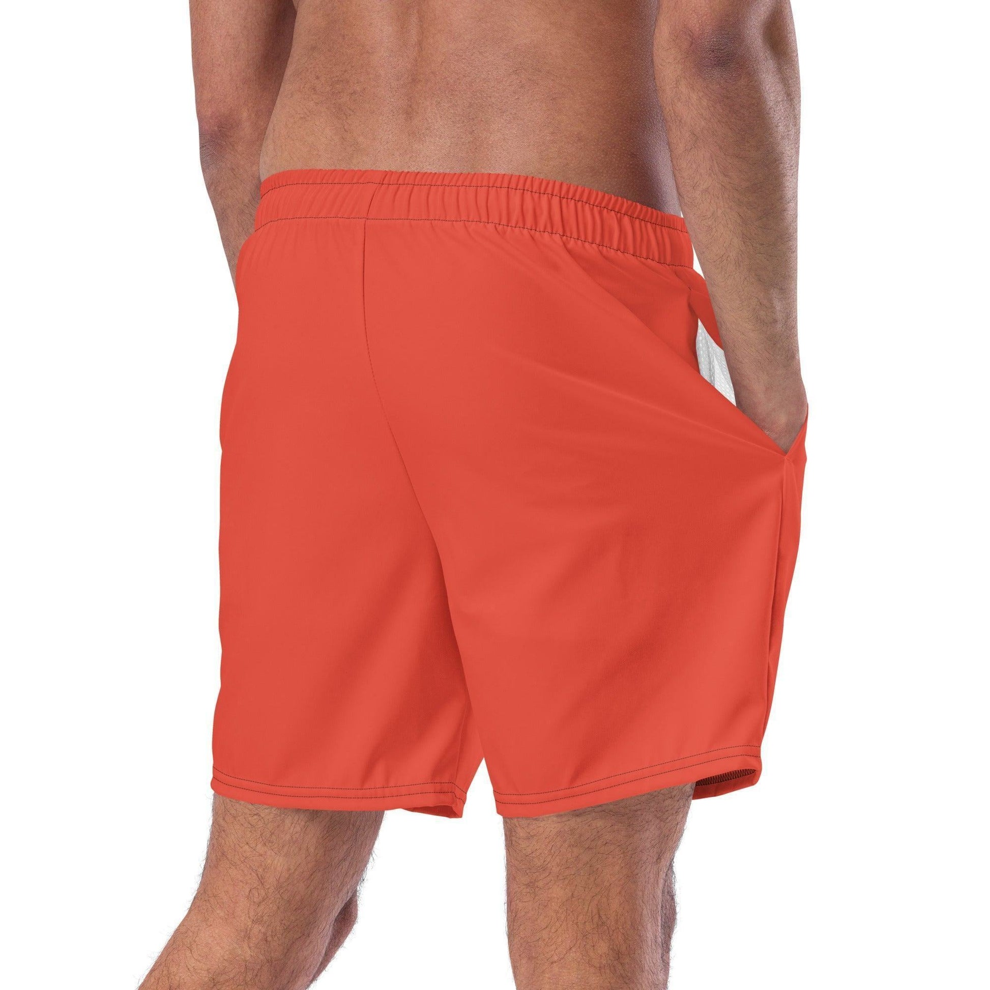 Orange Red Herren Badehose Badehose 59.99 Badehose, Badevergnügen, einfarbig, Elastan, Herren, Hüftband, Innenfutter, Komfort, Kordelzug, Mann, Männer, orange, Passform, Polyester, Pool, recycelt, red, rot, Scheuerschutz, See, trocknend JLR Design