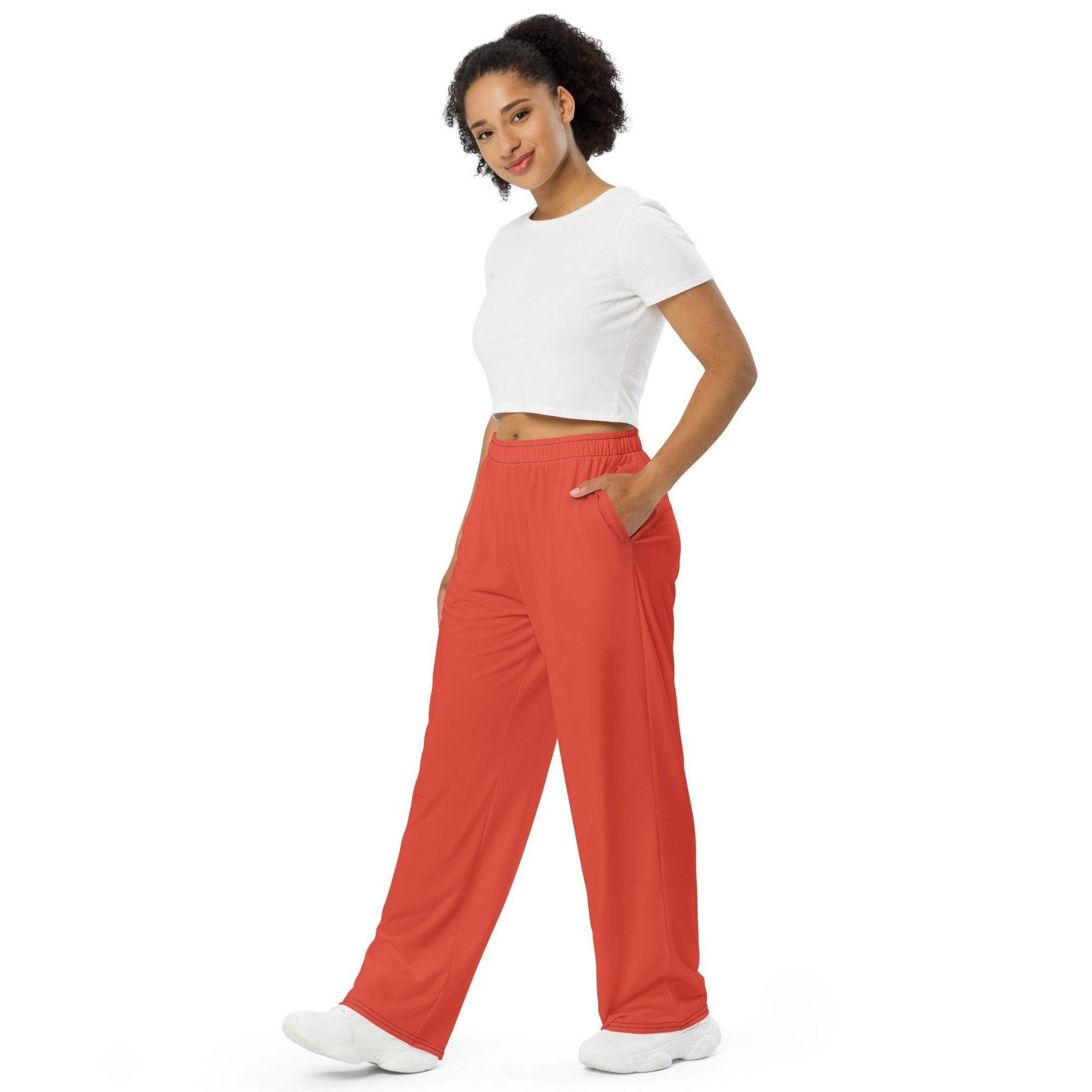 Orange Red Hose mit weitem Bein Hose mit weitem Bein 53.99 atmungsaktiv, Bein, beont, Bewegungsfreiheit, einfarbig, Elastan, Figur, Hose, Komfort, Kordelzug, leicht, Look, Loungewear, luftige, lässig, OEKOTEX100, optisch, orange, Passform, Polyester, Pyjama, red, rot, Seitentaschen, Sommer, Stoff, stretch, Taille, weitem JLR Design