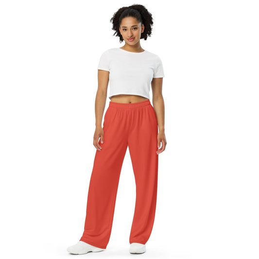 Orange Red Hose mit weitem Bein Hose mit weitem Bein JLR Design