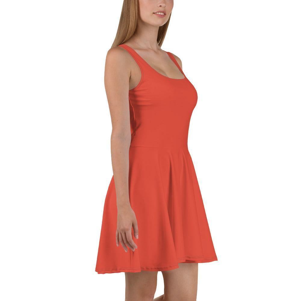 Orange Red Skater Kleid Skater Kleid 56.99 ausgestellt, ausgestellter, Dame, Damen, einfarbig, Elastan, Frau, Frauen, Freizeit, Glatter, Kleid, Mitte, mittellanger, Muster, Nähte, Orange, Overlock, Pattern, Polyester, red, Rock, rot, Saum, schmeichelhaft, Skater, Sport, Stoff, trendy, Weiblich, wühlfühlend, Überdeck JLR Design