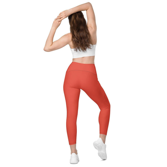 Orange Red V-Bund Leggings mit Taschen V-Bund Leggings 59.99 1 Tasche auf jeder Seite, atmungsaktives Material, Damen, Design, einfarbig, Elastan, Fashion, Hoch tailliert, hoher Tragekomfort, Komfort, Mode, OEKOTEX100, Outfit, Polyester, schmeichelhafter Schnitt, Style, UPF50, V-Bund Leggings JLR Design