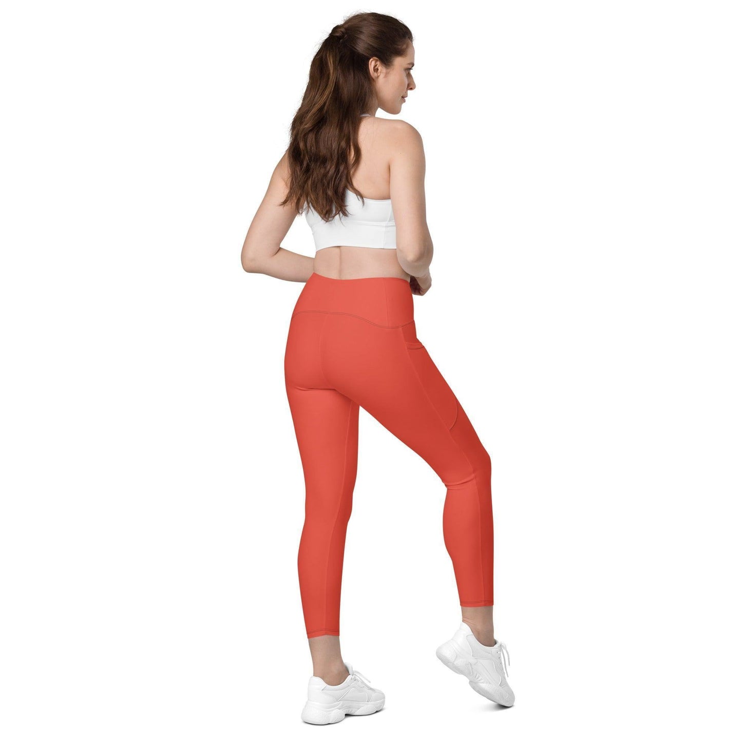 Orange Red V-Bund Leggings mit Taschen V-Bund Leggings 59.99 1 Tasche auf jeder Seite, atmungsaktives Material, Damen, Design, einfarbig, Elastan, Fashion, Hoch tailliert, hoher Tragekomfort, Komfort, Mode, OEKOTEX100, Outfit, Polyester, schmeichelhafter Schnitt, Style, UPF50, V-Bund Leggings JLR Design