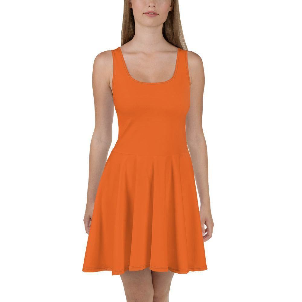 Orange Skater Kleid Skater Kleid 56.99 ausgestellt, ausgestellter, Dame, Damen, einfarbig, Elastan, Frau, Frauen, Freizeit, Glatter, Kleid, Mitte, mittellanger, Muster, Nähte, orange, Overlock, Pattern, Polyester, Rock, Saum, schmeichelhaft, Skater, Sport, Stoff, trendy, Weiblich, wühlfühlend, Überdeck JLR Design