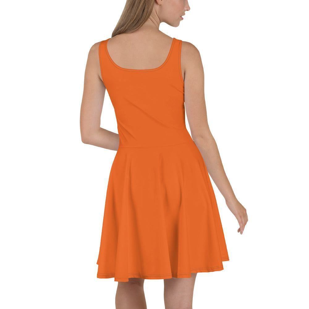 Orange Skater Kleid Skater Kleid 56.99 ausgestellt, ausgestellter, Dame, Damen, einfarbig, Elastan, Frau, Frauen, Freizeit, Glatter, Kleid, Mitte, mittellanger, Muster, Nähte, orange, Overlock, Pattern, Polyester, Rock, Saum, schmeichelhaft, Skater, Sport, Stoff, trendy, Weiblich, wühlfühlend, Überdeck JLR Design