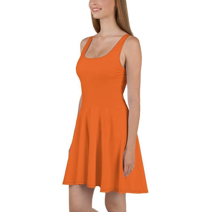 Orange Skater Kleid Skater Kleid 56.99 ausgestellt, ausgestellter, Dame, Damen, einfarbig, Elastan, Frau, Frauen, Freizeit, Glatter, Kleid, Mitte, mittellanger, Muster, Nähte, orange, Overlock, Pattern, Polyester, Rock, Saum, schmeichelhaft, Skater, Sport, Stoff, trendy, Weiblich, wühlfühlend, Überdeck JLR Design