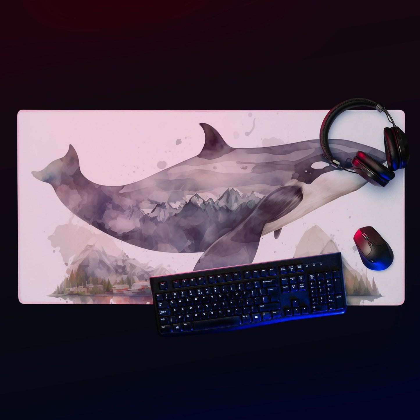 Orca Mauspad Mousepad 59.99 Accessoire, angenehme, Computerarbeitsplatz, Fisch, gleichmäßige, gleiten, gummierte, Handhabung, hochwertige, Killerwal, Lebensdauer, Maus, Mauspad, Mouse, Natur, Nähte, Oberfläche, Orca, Pad, Polyester, Qualität, rutschfest, strapazierfähig, Unterseite, Wall, Zubehör JLR Design