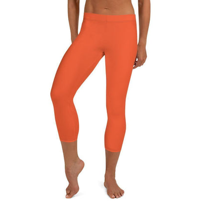 Outrageous Orange Capri Leggings Capri Leggings 49.99 Alltag, bequem, Capri, Damen, Design, einfarbig, Elastan, enganliegend, entspannen, Leggings, Mikrofasergarn, Mode, modisch, orange, Outdoor, outrageous, Passform, Polyester, Sport, Stil, Style, USF50, verkürzt, vielseitig, Vier-Wege-Stretch JLR Design