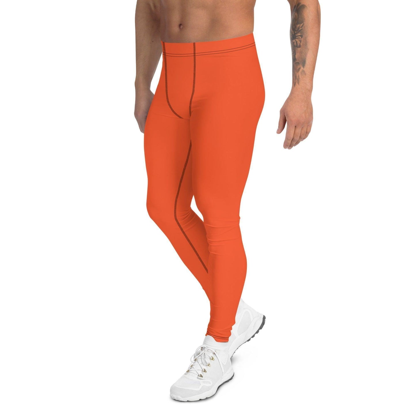 Outrageous Orange Herren Leggings Leggings 54.99 aktiv, anliegend, atmungsaktiv, bequem, Bewegungsfreiheit, Bund, dehnbahr, Design, einfarbig, Elastan, Fashion, Fitness, funktional, Herrenleggings, Laufen, Leggings, Mann, modebewusst, Orange, Outrageous, Passform, Polyester, Sport, Sportbekleidung, Style, Tragegefühl, Training, USF50+, Yoga JLR Design