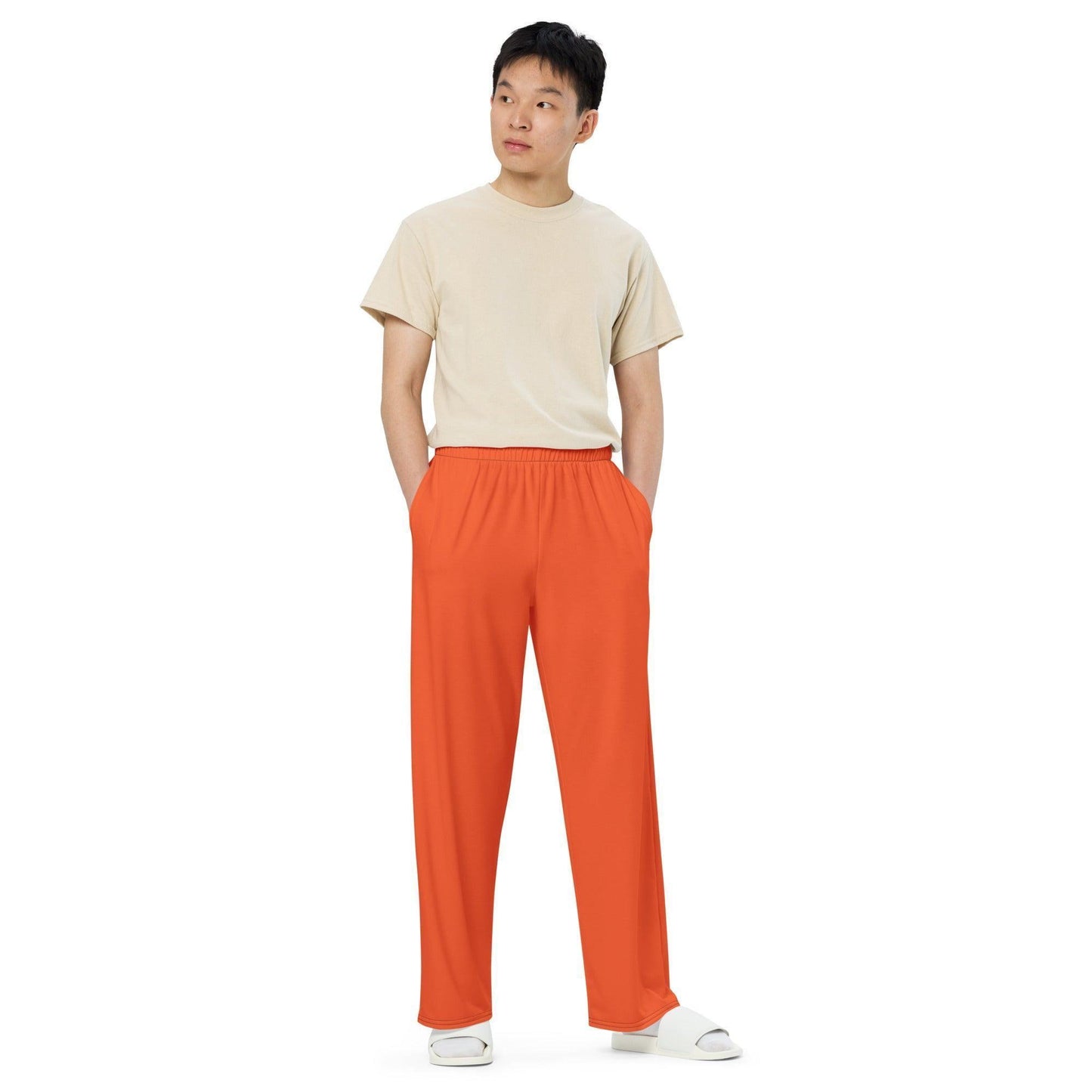 Outrageous Orange Hose mit weitem Bein Hose mit weitem Bein 53.99 atmungsaktiv, Bein, beont, Bewegungsfreiheit, einfarbig, Elastan, Figur, Hose, Komfort, Kordelzug, leicht, Look, Loungewear, luftige, lässig, OEKOTEX100, optisch, Orange, Outrageous, Passform, Polyester, Pyjama, Seitentaschen, Sommer, Stoff, stretch, Taille, weitem JLR Design