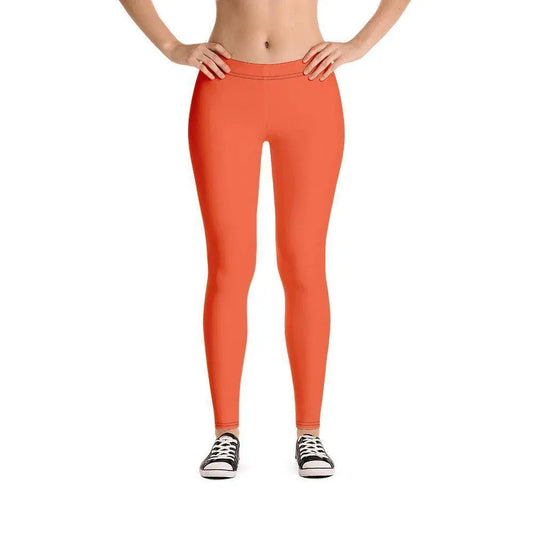 Outrageous Orange Leggings Leggings JLR Design