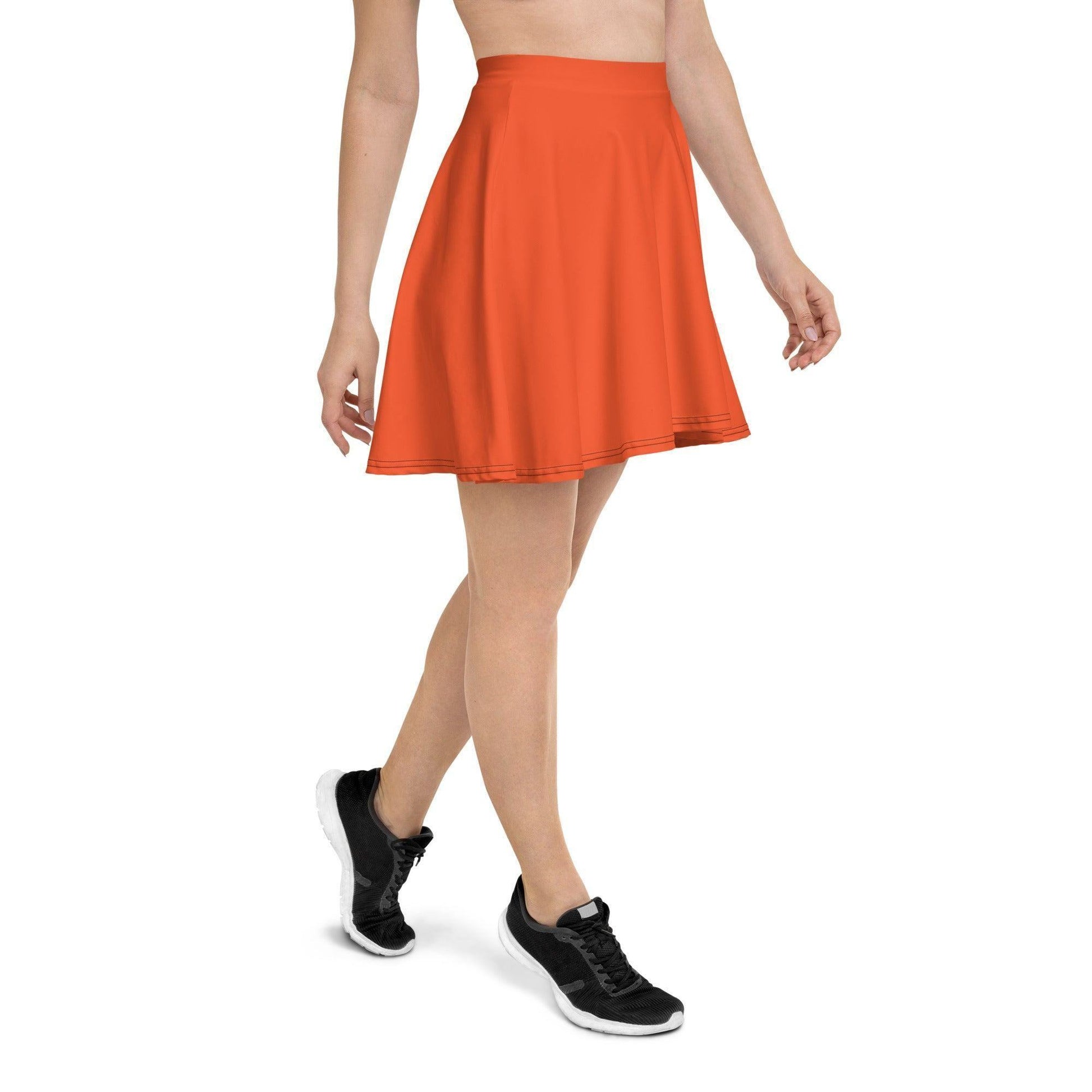 Outrageous Orange Skater Rock Skater Rock 46.99 einfarbig, elastisch, Elkastan, Oberschenkel, orange, outrageous, Overlocknaht, Polyester, Rock, Skater, USF50, weich JLR Design