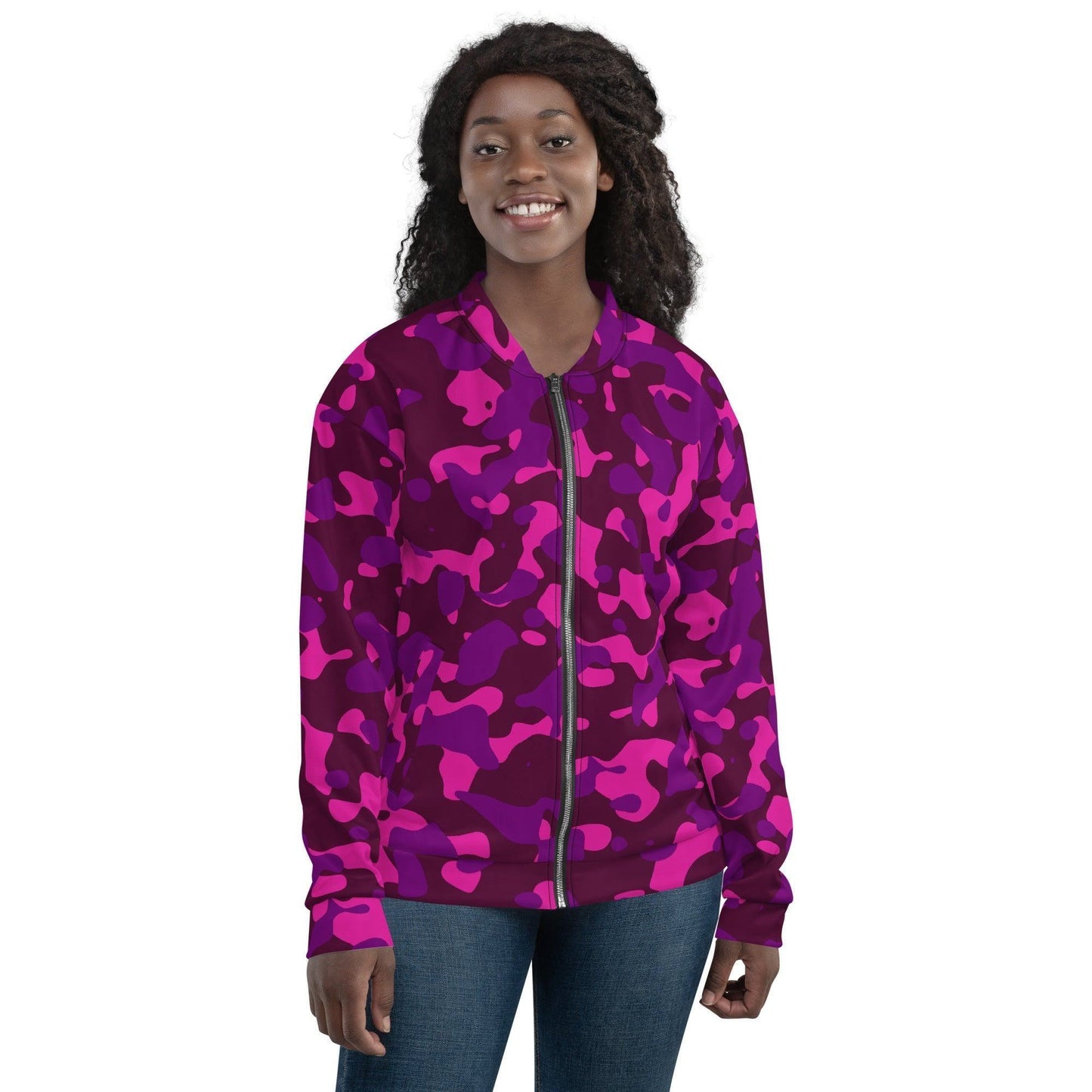 Pink Camouflage Bomberjacke Bomberjacke 79.99 abgesetzte, Begleiter, Bomberjacke, Camo, Camouflage, casual, Damen, elastische, Fleece, Frau, gebürstetem, Have, Herren, Innenseite, Kleidungsstück, Mann, Must, Nackenband, Outfit, Passform, Pattern, pink, pnk, Polyester, praktisch, Reißverschluss, robustes, Silbener, stilvoll, Stoff, streetwear, Taille, Tarnmuster, Taschen, Unisex, vielseitiger, YKK, Überwendlichnähte JLR Design