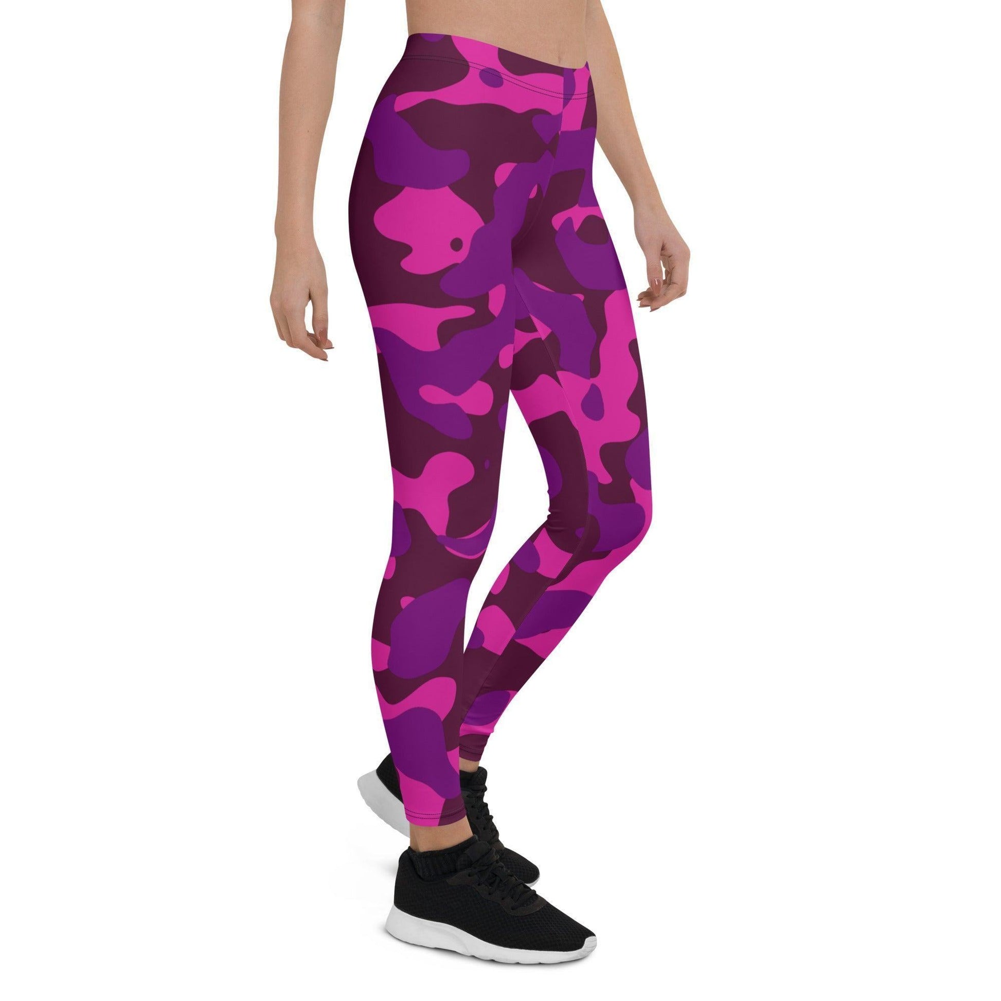 Pink Camouflage Damen Leggings Leggings 59.99 Aktivität, Camo, Camouflage, Damen, Damenmode, dehnbar, Design, einfarbig, elegant, Fashion, figurbetont, Fitness, laufen, Leggings, Mode, Muster, Outfit, Pattern, Pilates, Pink, rosa, Sportbekleidung, Sportlerin, Streetwear, Stretch, stylisch, Tarnmuster, Tragekomfort, weich, Yoga JLR Design