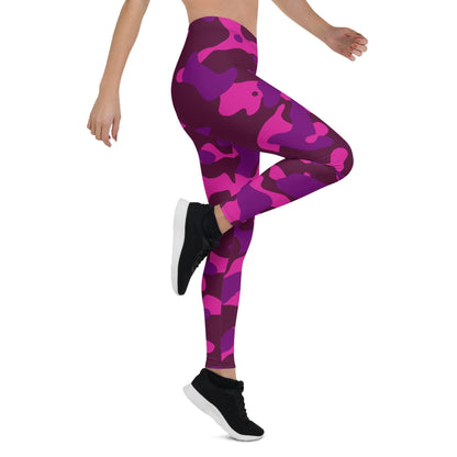 Pink Camouflage Damen Leggings Leggings 59.99 Aktivität, Camo, Camouflage, Damen, Damenmode, dehnbar, Design, einfarbig, elegant, Fashion, figurbetont, Fitness, laufen, Leggings, Mode, Muster, Outfit, Pattern, Pilates, Pink, rosa, Sportbekleidung, Sportlerin, Streetwear, Stretch, stylisch, Tarnmuster, Tragekomfort, weich, Yoga JLR Design