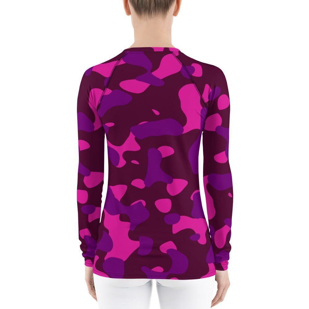 Pink Camouflage Damen Rash Guard Rash Guard 59.99 4-Wege, Atmungsaktiv, bequem, Camo, Camouflage, Design, Elastan, Fashion, Flachnaht, Guard, Hautschutz, Kompression, Langarmshirt, Mode, Männermode, Outdoor, Pattern, Pink, Polyester, Rash, Sand, Schwimmen, Sonnenschutz, Sportbekleidung, Strandmode, Stretchstoff, Style, Surfen, Tarnmuster, trocknend, Wassersport, Wind JLR Design