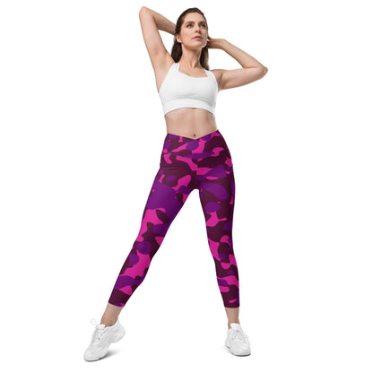 Pink Camouflage Damen V-Bund Leggings mit Taschen V-Bund Leggings 64.99 1 Tasche auf jeder Seite, atmungsaktives Material, Camo, Camouflage, Damen, Design, Elastan, Fashion, Hoch tailliert, hoher Tragekomfort, Komfort, Mode, Muster, OEKOTEX100, Outfit, Pink, Polyester, rosa, schmeichelhafter Schnitt, Style, Tarnfarbe, Tarnmuster, UPF50, V Bund Leggings JLR Design